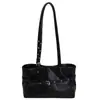 Bolso de Mano Retro de Gran Capacidad para Mujer 2025 Nuevo Moda Estampado de Leopardo Bolso de Hombro Bajo Brazo Bolso Tote de Hombro para Viajes