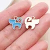 20 Estilos de Coração Azul Lago Esmalte Coroa Margarida Liga Pingentes DIY Colar Pulseira Chaveiro Acessórios de Joias
