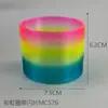 Círculo Arco Iris Primavera Cultural y Creativo Regalo Educativo Nostálgico Jenga Círculo Arco Iris Mágico Plástico Juguetes para Niños Venta al por Mayor