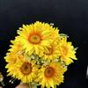 Girasol Flor Artificial Ramo de 9 Cabezas Boda Hogar Diseño de Dormitorio Decoración de Hotel Flor Artificial Venta al por Mayor Punto