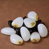Pedra Bruta de Jade Branco Afegão para Pingente Pequeno no Atacado, Pedra Bruta de Formato Irregular com Cor Natural, Pingente de Jade, Pepita de Imitação de Jade Hetian
