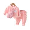 Terno das meninas terno de outono Novo estilo coreano estilo infantil terno de beisebol das meninas Sportswear das meninas conjunto de duas peças para o cabelo