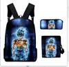 Suministro transfronterizo dragon ball mochila de dragon ball estudiantes de primaria y secundaria mochila escolar de tres piezas bolso de hombro para niños estuche