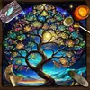 Toalha de Mesa Tarot Fase da Lua Geométrico Jogo de Cartas Tarot Tecido de Mesa Veludo