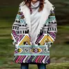 [Processamento Personalizado] Novo Casaco de Inverno Feminino com Pelúcia Estilo Europeu e Americano Casaco com Capuz 3D de Natal Atacado