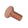 Remache sólido de cabeza plana de cobre rojo GB109, clavo de cobre con tapa plana, clavo de percusión manual, M2M2.5M3M4M5M6M8