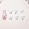 Sanrio Gato Kt Dibujo Animado Japonés Accesorios para Uñas de Arte Resina Piezas Pequeñas Pendientes DIY Pinzas para el Cabello Accesorios Decorativos para Uñas Portátiles