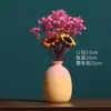 Jarrón de cerámica estilo lujo nórdico, pieza decorativa pequeña para mesa de comedor y mueble de TV, jarrón creativo de color degradado macarrón para sala de estar