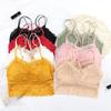 Verão sexy sem costura cruz beleza volta tubo top sem anel de aço laço base tubo top anti-exposição roupa interior feminina