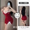 Roupa íntima de verão Sansheng Yin com Bojo Renda Sexy Laço Fofo Fenda Lateral Alça Fina Camisola