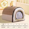 Cama para gatos para el calor del invierno, casa para perros desmontable y lavable, habitación cerrada para perros pequeños y medianos, artículos para mascotas enviados en 48 horas