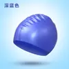 Gorro de Natación de Silicona de Color Sólido de Tapa Dura para Cabello Largo Impermeable Protección para la Cabeza Gorro de Natación para Buceo Gorro de Natación Profesional en stock Venta al por Mayor