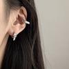 Clips para Orejas de Zirconio Coreano, Aretes de Perlas Femeninos, Clips para Orejas de Bobina de Mosquito Sin Perforar, Aretes de Lujo Ligero y de Alta Gama al Mayoreo