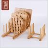 Prateleira de Armazenamento para Cozinha, Suporte com Drenagem para Tigelas, Tábua de Corte Doméstica, Suporte para Pratos, Copos, Pratos, Bolo de Chá, CD, Prateleira de Armazenamento de Bambu, Personalizável