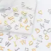 Aço Inoxidável Letras Inglesas Acessórios DIY Pingente Chave Mão Colar Joias DIY Acessórios Material Pingente Acessórios de Broche
