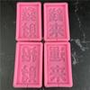 Dinheiro da sorte enviado molde de silicone decoração de bolo de aniversário plug-in placa de nome molde de pirulito de chocolate bolo