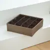 Nueva Caja de Almacenamiento a Prueba de Humedad de Algodón y Lino Cajón Organizador de Ropa Interior Organizador de Brasieres Calcetines Caja de Almacenamiento Organizador de Ropa Interior Plegable