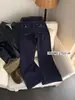 Suxinlan/YOUMO - Calça jeans requintadamente desenhada, estilosa e versátil com detalhe de costura aparente (vem com um cinto) 17523-1