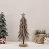 Nuevo árbol de Navidad de fieltro transfronterizo, mini adorno navideño de piña estilo nórdico, regalo de decoración para escritorio del hogar