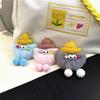 Celebriade da Internet Feio Fofo Pequena Bola de Carvão Chaveiro Desenho Animado Pelúcia Boneca Elfo Pingente de Bolsa Pingente de Carro Presente