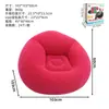 Sofá Inflable Casual con Forma de Bola Doble/Simple y Forma de U con Terciopelo y Reposabrazos, Sillón Reclinable Perezoso, Plegable para Exteriores
