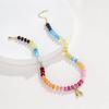 Collar con colgante de letra de 14 quilates para mujer, joya de piedras preciosas de colores, joyería de playa de verano, gran oferta en Amazon