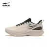 Tênis de corrida impermeável Hongxing Erke Lingkong 2 de couro para homens, sapatos esportivos com sola macia absorvente de choque, tênis masculinos leves resistentes à água