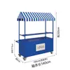 Carrito de flores de hierro para vendedor ambulante, carrito pequeño para mercados nocturnos, carrito de entrega de alimentos, puesto de comida móvil, carrito de snacks móvil para exteriores