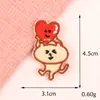 Parche Bordado Termofusible de Animales de Dibujos Animados Pegatinas de Tela Coreanas DIY Souvenir Hecho a Mano Pegatinas de Parche Accesorios Etiquetas de Tela para Planchar
