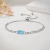 Pulsera Geométrica Minimalista Europea y Americana con Piedra de Nacimiento y Doce Piedras del Zodiaco, Lujo Ligero, Estilo Vintage de Gama Alta para Mujer, Venta al por Mayor Popular Transfronteriza