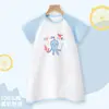 Pijamas de Verano para Bebé, Pijamas Finos de Algodón Puro, Ropa de Casa para Niños Pequeños, Ropa para Gatear, Ropa de Verano Transpirable y Cómoda para Niños y Niñas