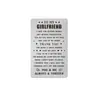 Cartera de Acero Inoxidable Grabada Postal Cuando Te Digo Te Amo Tarjeta de Presentación