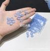 Oferta Especial Imitación a Color de Piedra Natural Gelatina Azul Pétalos de Cristal Checo Accesorios para Joyería DIY Paquete de Materiales Hechos a Mano Antiguos