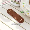 Accesorios Inferiores para Bolso de Cuero PU Tira de Tela de Soporte Ovalada para Bolso Cubo DIY Accesorios para Bolsos Hechos a Mano Placa Inferior para Bolso