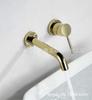 Grifo de Pared para Baño Kaiping Youjia Grifo de Cobre para Lavabo Grifo Oculto de una Sola Manija Válvula Mezcladora Dorada de Zirconio 38023