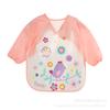 Babero impermeable y resistente a las manchas para bebé con bata de vestir inversa para niños y niñas, delantal infantil, ropa para comer, vestir inverso, transfronterizo