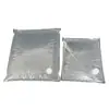 Bolsa para jugo con pico de fábrica, bolsa para caja de vino tinto de papel de aluminio plateado, válvula transparente, bolsa de embalaje para agua pura