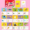 Conjunto de Quebra-Cabeças Espessos Transfronteiriço para Crianças de 1 a 3 Anos, Brinquedos Educacionais de Educação Infantil, Grande Conjunto de Quebra-Cabeças Montessori