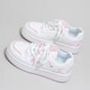 Puxar para Trás Wbn(Js)-2502 Sapatos Brancos para Mulheres 2025 Outono Novo Tênis Casual Rosa Sapatos Femininos de Solado Grosso (Magia