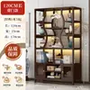 Novo Estante Antigo Estilo Chinês Porta-Chá Rack de Armazenamento Rack para Conjunto de Chá Armário de Exibição de Chá Não de Madeira Sólida Ornamentos para Sala de Chá Armário de Muitos Tesouros