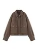Comercio Exterior Venta al por mayor Transfronteriza Spot Otoño 2025 Nuevo Estilo Europeo y Americano Chaqueta Casual Holgada Retro para Mujer Chaqueta
