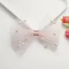 Diadema de Malla Estilo Bosque Super Hada con Perlas Estereoscópicas y Lazo Accesorios DIY Accesorios Semi-Terminados Accesorios para el Cabello Venta al por Mayor