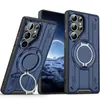 Funda Mecánica para Teléfono Samsung S26Ultra Transfronteriza A56 Soporte Magnético Giratorio Cubierta Protectora Anti-Caídas