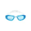 Gafas de natación profesionales de silicona transfronterizas, gafas de natación de competición impermeables con recubrimiento electroplateado antivaho, en stock para adultos de alta definición