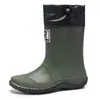 Botas de Chuva de Moda Transfronteiriças para Homens, Acampamento ao Ar Livre, Tamanho Extra Grande Botas de Chuva para Casal, Sola Macia, Confortável, Antiderrapante Sapatos de Borracha para Cozinha para Homens e Mulheres
