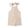 Tirantes europeos y americanos para niños, verano, niñas, color liso, lindos tirantes tipo corbata, shorts, ropa para niños, una generación de ins