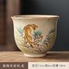 Gres doce Zodiaco taza de té juego de té traje estilo retro taza de té Kung Fu chino taza maestra traje de taza individual