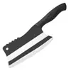 Cuchillo de cocina forjado Yangjiang para uso doméstico, cuchillo afilado de acero inoxidable con mango antideslizante de PP para rebanar y cortar huesos