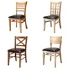 Silla de comedor para tienda de té de burbujas tienda de postres restaurante informal silla de madera maciza silla de comedor de madera maciza para el hogar fábrica de resistencia