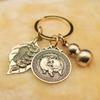 Colgante de Calabaza de Cobre Llavero de Latón Set de Tres Piezas con los Doce Signos del Zodiaco y una Joyería de Riqueza Nocturna Decoración Puesto Callejero Artículos de Yiwu
